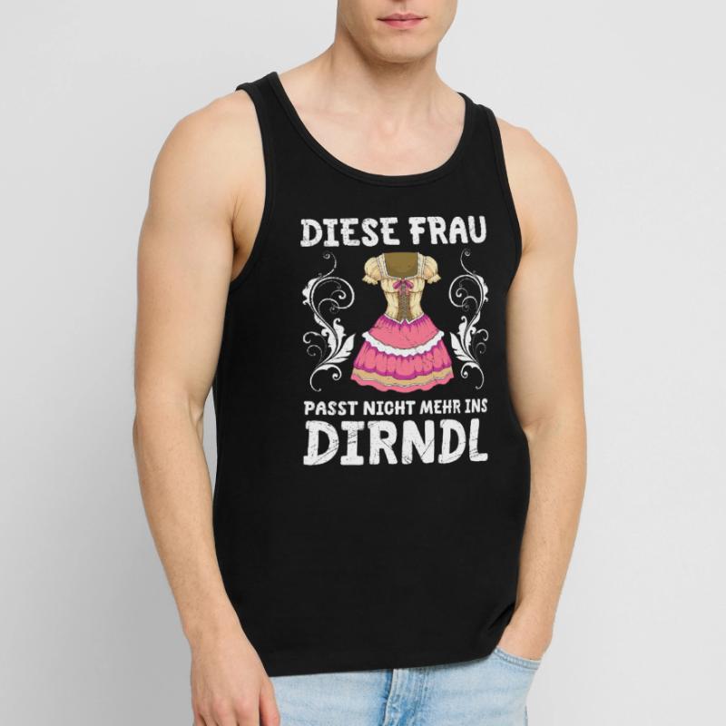 Ne rentre pas dans mon dirndl de remplacement dirndl augmenté Débardeur bio Premium Homme
