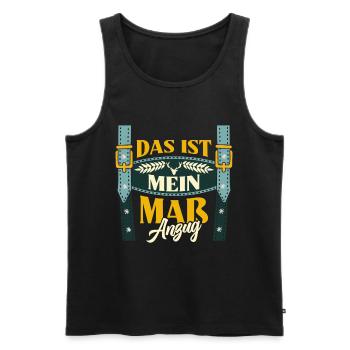 Münchner Volksfest MEI MASS-ANZUG Lustiges - Men's Premium Organic Tank Top - black - Front - Michal (187cm)