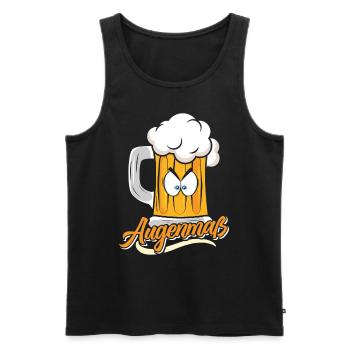 Münchner Volksfest AUGENMAß Lustiges Bierzelt - Männer Premium Bio Tank Top - Schwarz - Vorne - AI Model Male 178 light (178cm)