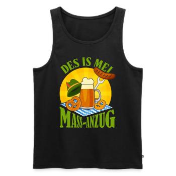 Münchner Volksfest MEI MASS-ANZUG Lustiges - Men's Premium Organic Tank Top - black - Front - Michal (187cm)