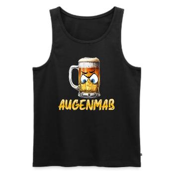 Festival folklorique de Munich AUGENMAẞ Funny Beer Tent - Débardeur bio Premium Homme - noir - Devant - Michal (187cm)