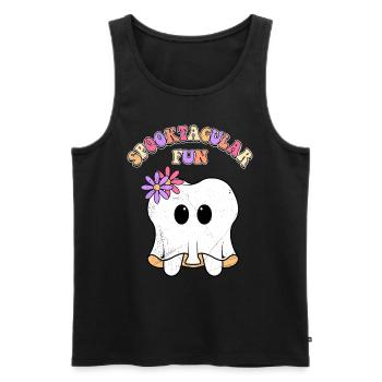 Halloween Party SPUK-TAKULÄRER SPAß Lustiges - Männer Premium Bio Tank Top - Schwarz - Vorne - Michal (187cm)