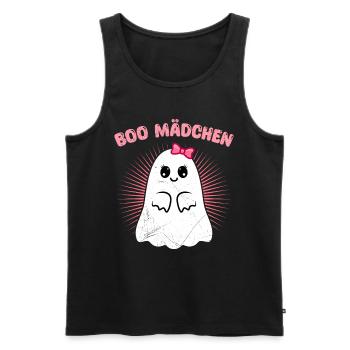 Halloween Costume Kids BOO GIRL Funny - Men's Premium Organic Tank Top - black - Front - Michal (187cm)