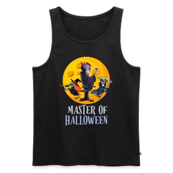 HALLOWEEN MASTER Funny Kids Halloween - Men's Premium Organic Tank Top - black - Front - Michal (187cm)