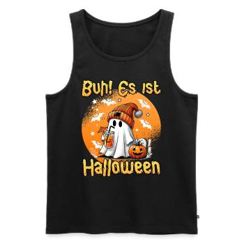 Halloween Kids BOO IT'S HALLOWEEN Fun - Men's Premium Organic Tank Top - black - Front - Michal (187cm)