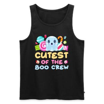 Halloween Costume CUTEST OF THE BOO CREW Funny - Men's Premium Organic Tank Top - black - Front - Michal (187cm)