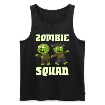 Halloween Kostüm Kinder ZOMBIE SQUAD Lustiges - Männer Premium Bio Tank Top - Schwarz - Vorne - Michal (187cm)