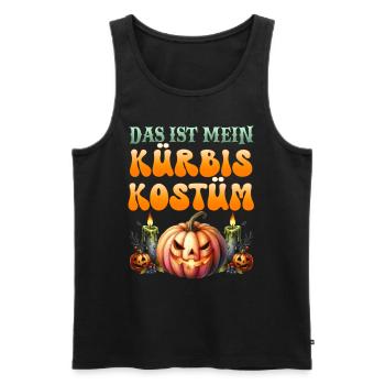 Halloween C’EST MON COSTUME DE CITROUILLE Enfants - Débardeur bio Premium Homme - noir - Devant - Michal (187cm)