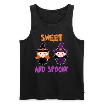 Halloween Kinder SWEET AND SPOOKY Halloween - Männer Premium Bio Tank Top - Schwarz - Vorne - AI Model Male 178 light (178cm)