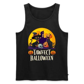 Halloween Fille TAWFECT HALLOWEEN Drôle - Débardeur bio Premium Homme - noir - Devant - Michal (187cm)