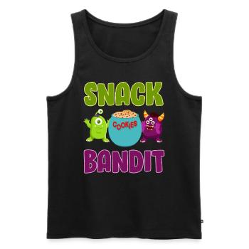 Costume d’Halloween SNACK BANDIT Funny Kids - Débardeur bio Premium Homme - noir - Devant - Michal (187cm)