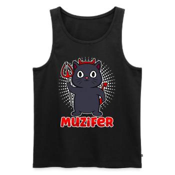 Halloween Costume Kids MUZIFER Funny - Men's Premium Organic Tank Top - black - Front - Michal (187cm)