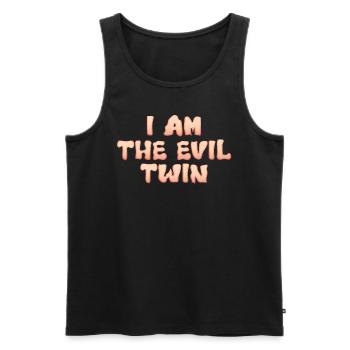 Halloween Costume Kids I'M THE EVIL Funny - Men's Premium Organic Tank Top - black - Front - AI Model Male 178 light (178cm)