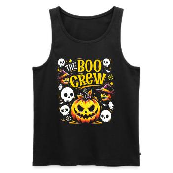 Halloween Costume Kids THE BOO CREW Fun - Men's Premium Organic Tank Top - black - Front - Michal (187cm)