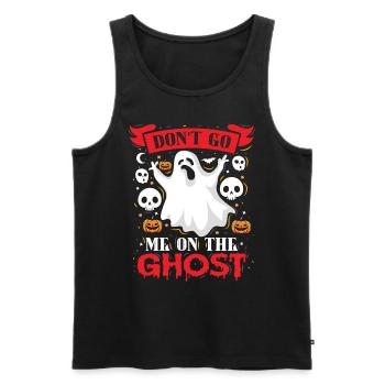 Halloween Kostüm Kinder DON'T GO ME ON THE GHOST - Männer Premium Bio Tank Top - Schwarz - Vorne - AI Model Male 178 light (178cm)
