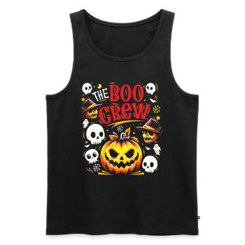 Halloween Costume Kids THE BOO CREW Fun - Men's Premium Organic Tank Top - black - Front - Michal (187cm)