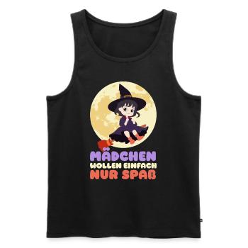 Halloween Costume GIRLS JUST WANT FUN Party - Men's Premium Organic Tank Top - black - Front - AI Model Male 178 light (178cm)