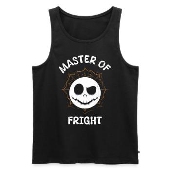 Halloween Costume Kids MASTER OF FRIGHT Funny - Men's Premium Organic Tank Top - black - Front - AI Model Male 178 light (178cm)