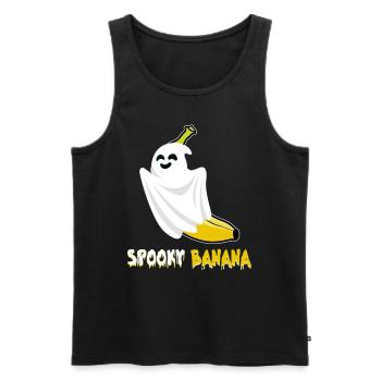Halloween Kostüm Kinder SPOOKY BANANA Lustiges - Männer Premium Bio Tank Top - Schwarz - Vorne - AI Model Male 178 light (178cm)