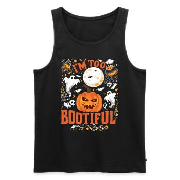 Costume d’Halloween Enfants JE SUIS TROP BOOTIFUL Drôle - Débardeur bio Premium Homme - noir - Devant - Michal (187cm)