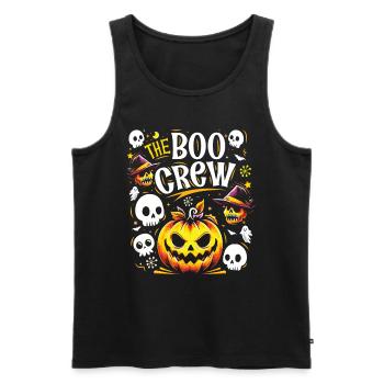 Halloween Costume Kids THE BOO CREW Fun - Men's Premium Organic Tank Top - black - Front - Michal (187cm)
