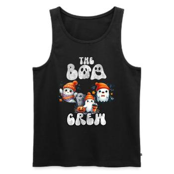 Halloween Costume Kids THE BOO CREW Fun - Men's Premium Organic Tank Top - black - Front - Michal (187cm)