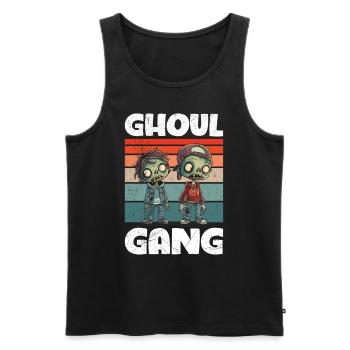 Halloween Kostüm Kinder GHOUL GANG Gruseliges - Männer Premium Bio Tank Top - Schwarz - Vorne - Michal (187cm)
