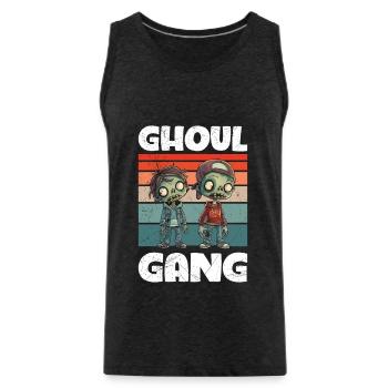 Halloween Kostüm Kinder GHOUL GANG Gruseliges - Männer Premium Bio Tank Top - Anthrazit - Vorne - Alexander (188cm)