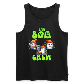 Halloween Costume Kids THE BOO CREW Fun - Men's Premium Organic Tank Top - black - Front - Michal (187cm)