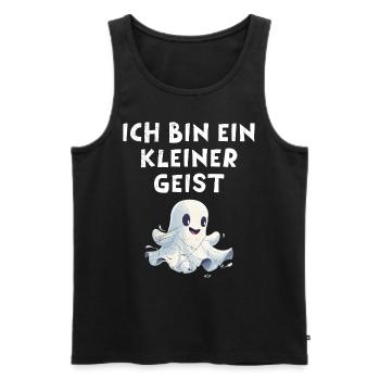 Halloween Party ICH BIN EIN KLEINER GEIST Lustig - Männer Premium Bio Tank Top - Schwarz - Vorne - AI Model Male 178 light (178cm)