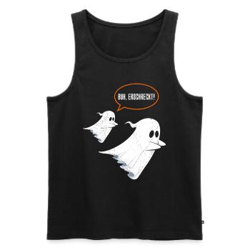 Halloween Kostüm Kinder BUH! ERWISCHT! Lustiges - Männer Premium Bio Tank Top - Schwarz - Vorne - AI Model Male 178 light (178cm)