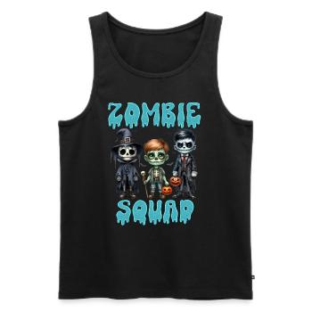 Halloween Kostüm Kinder ZOMBIE SQUAD Lustiges - Männer Premium Bio Tank Top - Schwarz - Vorne - Michal (187cm)