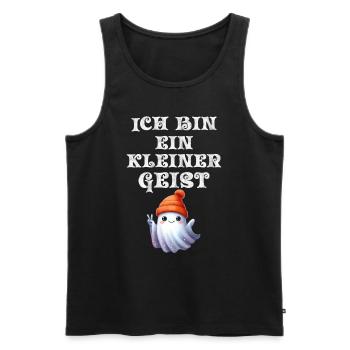 Halloween Kostüm ICH BIN EIN KLEINER GEIST Lustig - Männer Premium Bio Tank Top - Schwarz - Vorne - AI Model Male 178 light (178cm)