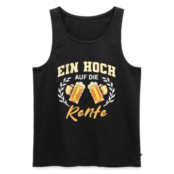 RENTE GENIEßEN Lustiges Ruhestand Endlich Rentner - Männer Premium Bio Tank Top - Schwarz - Vorne - Michal (187cm)