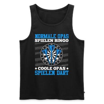 Opi NORMALE OPAS SPIELEN BINGO COOLE OPAS SPIELEN - Männer Premium Bio Tank Top - Schwarz - Vorne - AI Model Male 178 light (178cm)