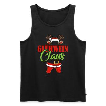 Weihnachtsmarkt GLÜHWEIN CLAUS Lustiges Santa - Männer Premium Bio Tank Top - Schwarz - Vorne - Michal (187cm)