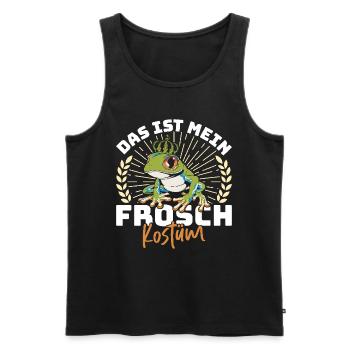 Karneval Party Frösche DAS IST MEIN FROSCHKOSTÜM - Männer Premium Bio Tank Top - Schwarz - Vorne - Michal (187cm)