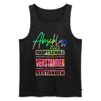 Abschluss Hauptschule 2025 - Männer Premium Bio Tank Top - Schwarz - Vorne - Michal (187cm)