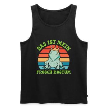 Karneval Party Frösche DAS IST MEIN FROSCHKOSTÜM - Männer Premium Bio Tank Top - Schwarz - Vorne - Michal (187cm)