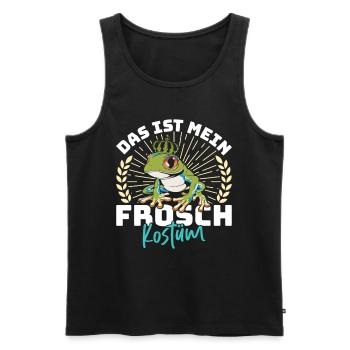 Karneval Party Frösche DAS IST MEIN FROSCHKOSTÜM - Männer Premium Bio Tank Top - Schwarz - Vorne - Michal (187cm)