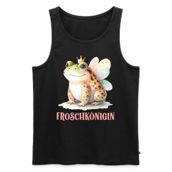 Karneval Party Kostüm FROSCHKÖNIGIN Lustiges - Männer Premium Bio Tank Top - Schwarz - Vorne - Michal (187cm)