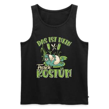 Karneval Party Frösche DAS IST MEIN FROSCHKOSTÜM - Männer Premium Bio Tank Top - Schwarz - Vorne - Michal (187cm)