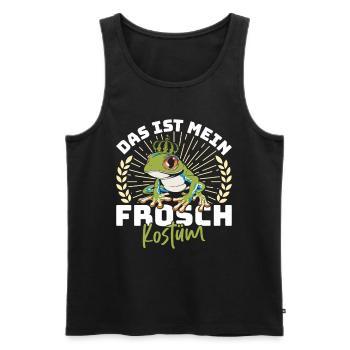 Karneval Party Frösche DAS IST MEIN FROSCHKOSTÜM - Männer Premium Bio Tank Top - Schwarz - Vorne - Michal (187cm)