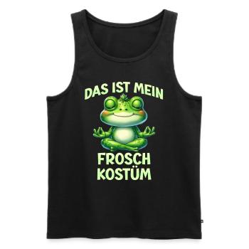 Karneval Party DAS IST MEIN FROSCHKOSTÜM Lustiges - Männer Premium Bio Tank Top - Schwarz - Vorne - Michal (187cm)