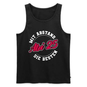 Abiturient ABI 2025 DIE BESTEN Lustiges Abi - Männer Premium Bio Tank Top - Schwarz - Vorne - Michal (187cm)