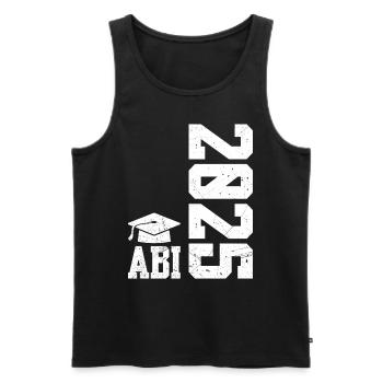 ABI 2025 Abitur Abschluss Lustiges Abiturienten - Männer Premium Bio Tank Top - Schwarz - Vorne - Michal (187cm)