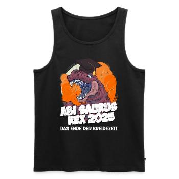 Abitur ABI SAURUS REX 2025 Abitur Lustiges - Männer Premium Bio Tank Top - Schwarz - Vorne - Michal (187cm)