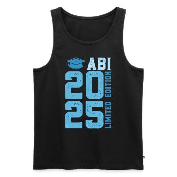 Abiturient ABI 2025 LIMITED EDITION Lustiges - Männer Premium Bio Tank Top - Schwarz - Vorne - Michal (187cm)