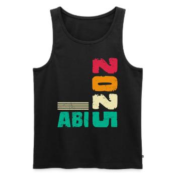ABI 2025 Abitur Abschluss Lustiges Abiturienten - Männer Premium Bio Tank Top - Schwarz - Vorne - Michal (187cm)