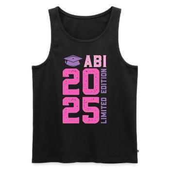 Abiturient ABI 2025 LIMITED EDITION Lustiges - Männer Premium Bio Tank Top - Schwarz - Vorne - Michal (187cm)